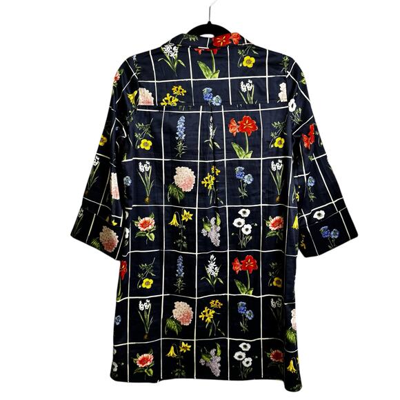 Tuckernuck Navy Fresh Buds 3/4 Sleeve V Neck Mini Shift Dress Womens XX-Small - Picture 4 of 5